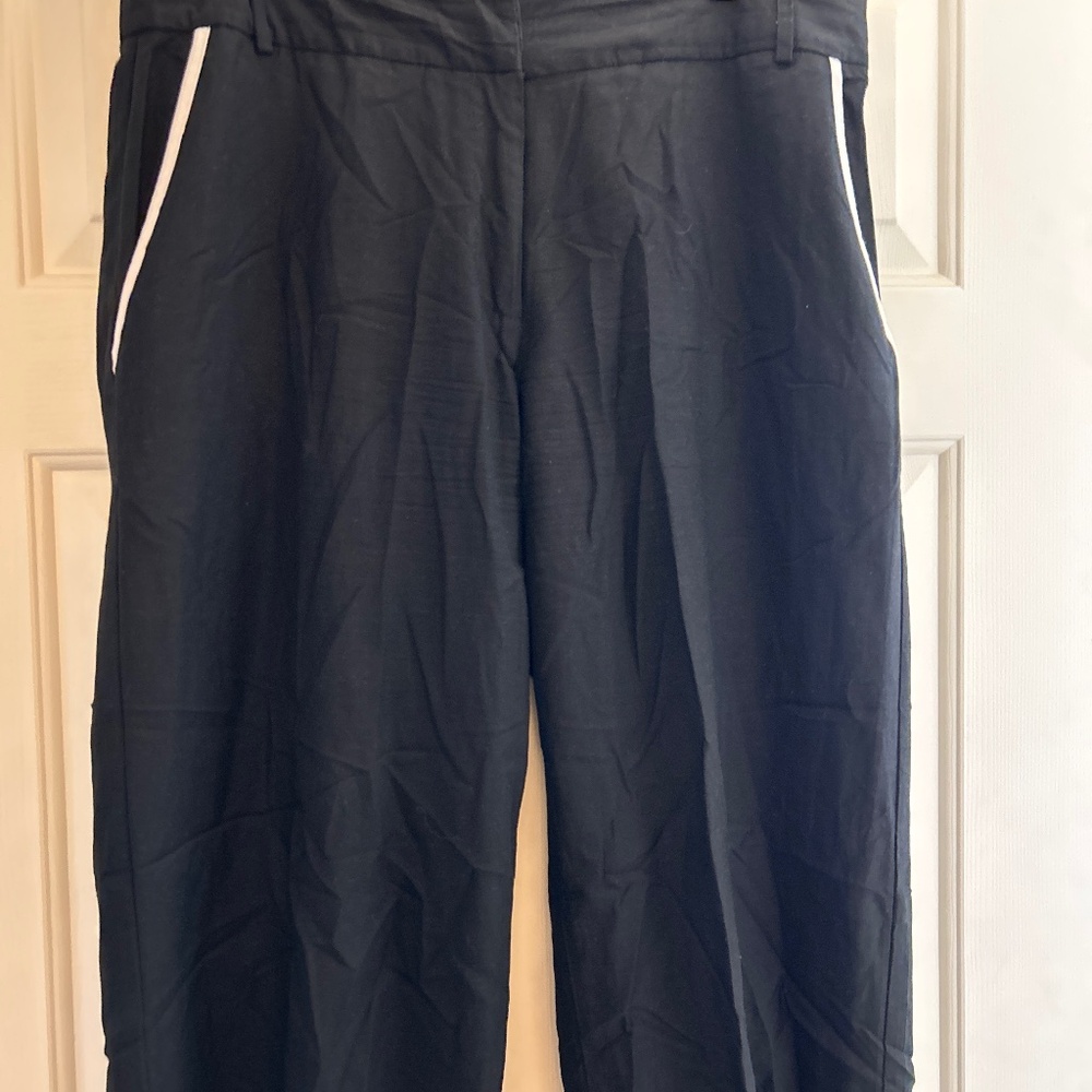 Black Pants With White Stripe on Each Side Pocket- -Size 1X